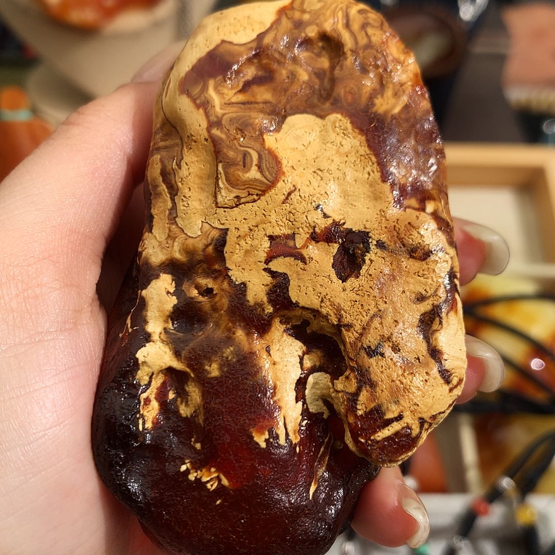 蜜蜡裸石未镶嵌我