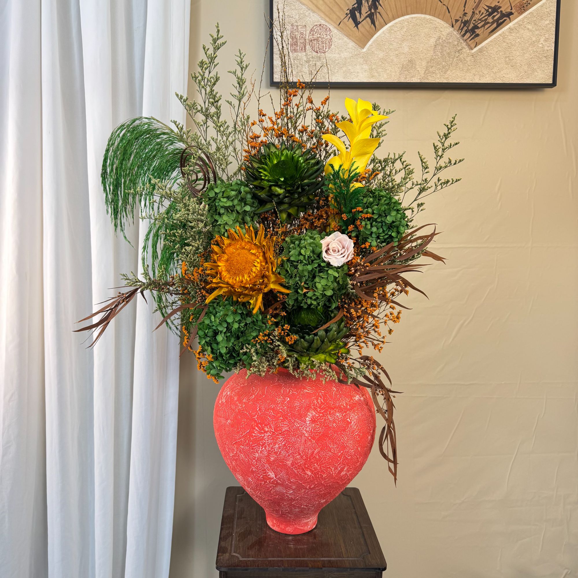 【绿野仙踪】复古侘寂洋蓟永生花家居造景