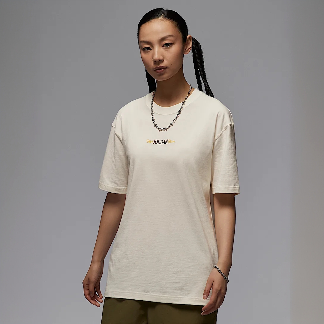 NIKE/耐克JORDAN女子短袖25新款针织透气飞人半袖T恤IF0380-133