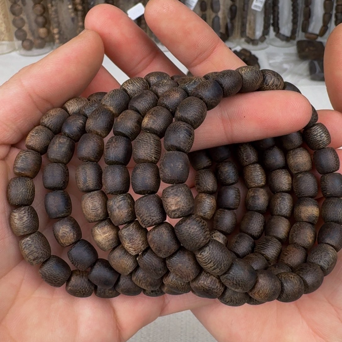 沉香手串棋楠沉香陆河沉水鼓珠卡8保8克手串多样性发一