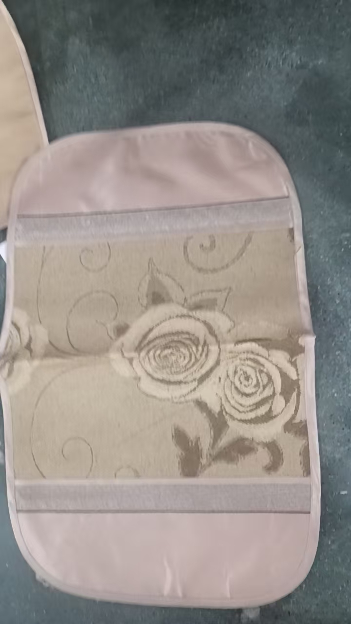 G1香槟色玫瑰花冰丝枕套约39*61 发3对