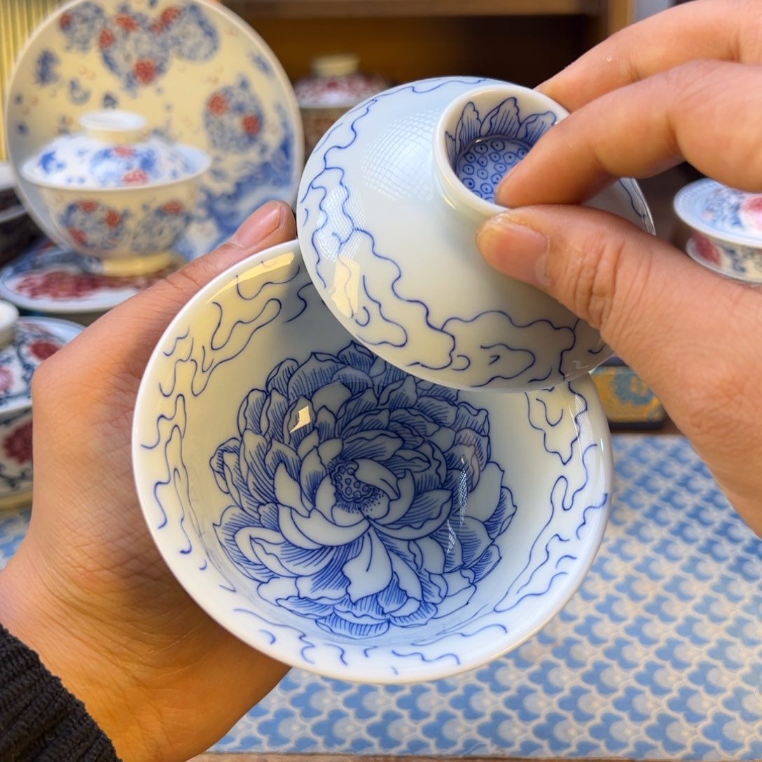 盖碗景德镇茶器百宝箱