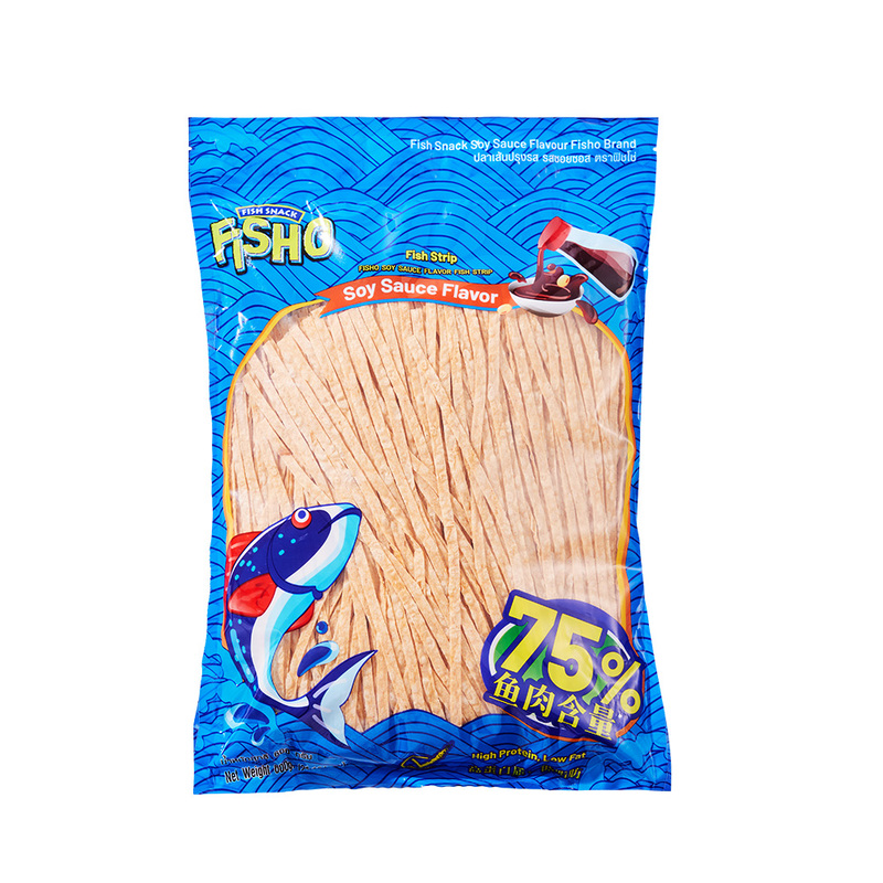 FISHO 进口 酱油风味鱼丝（熟制动物性水产制品）600g