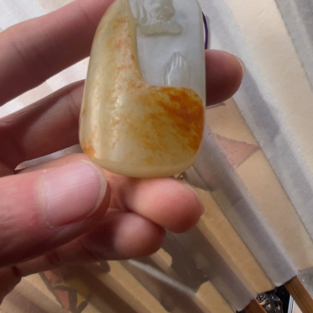 和田玉未镶嵌颈饰悟道