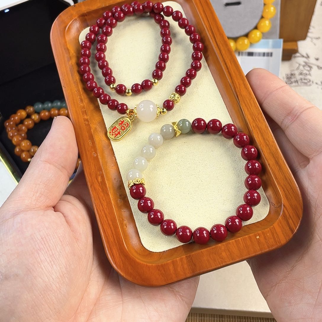 翡翠手饰银S925镀金镶嵌