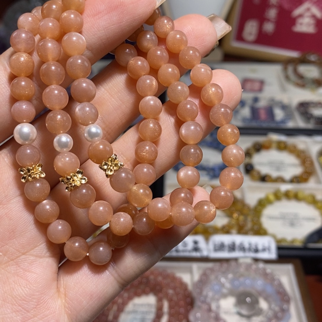水晶手链未镶嵌橙月光