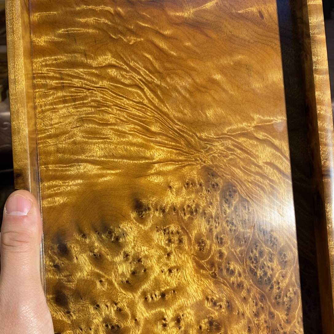 金丝楠小**贝金丝楠木文盘