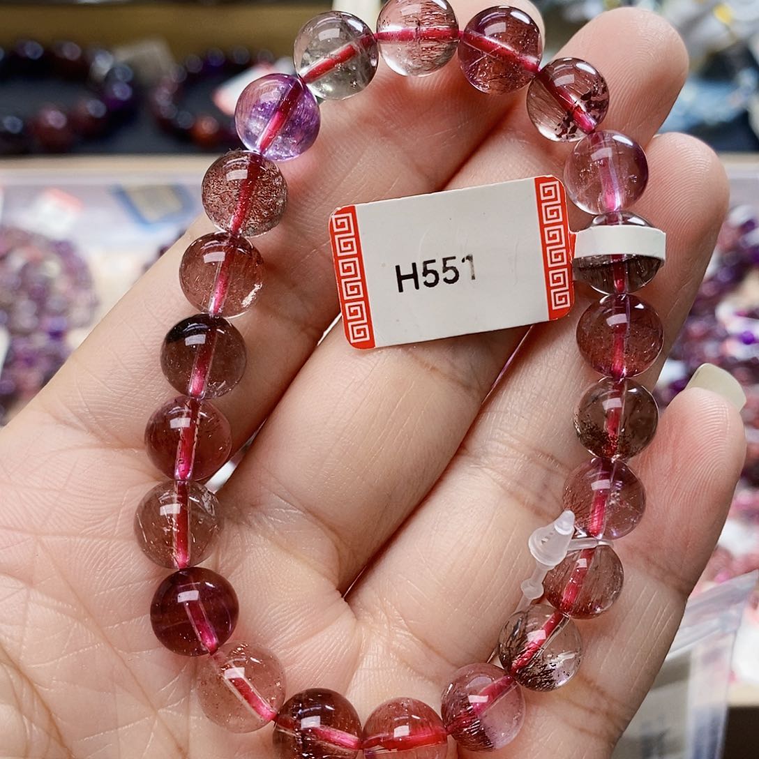 未镶嵌手链水晶8.9超七H551