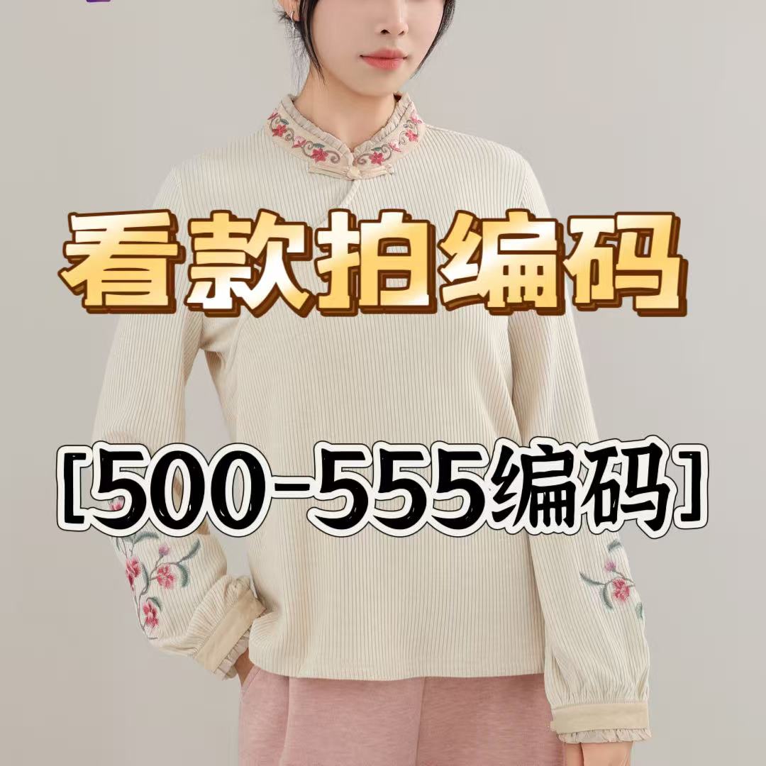 【孤品500~555编码】2025中式国风立领百搭针织打底衫