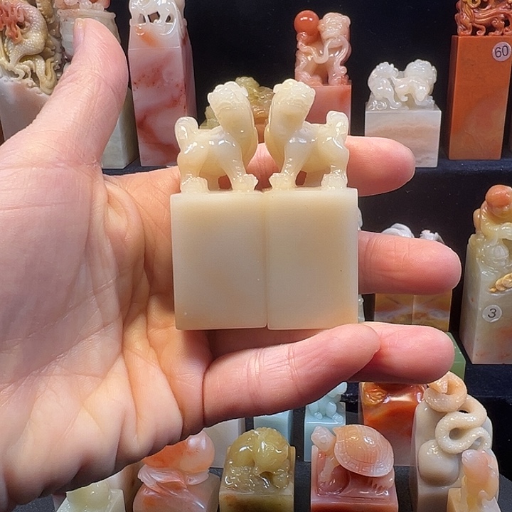 寿山石印石寿山石手工雕刻