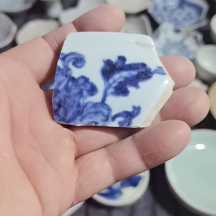 瓷片青花影青杯垫标夲