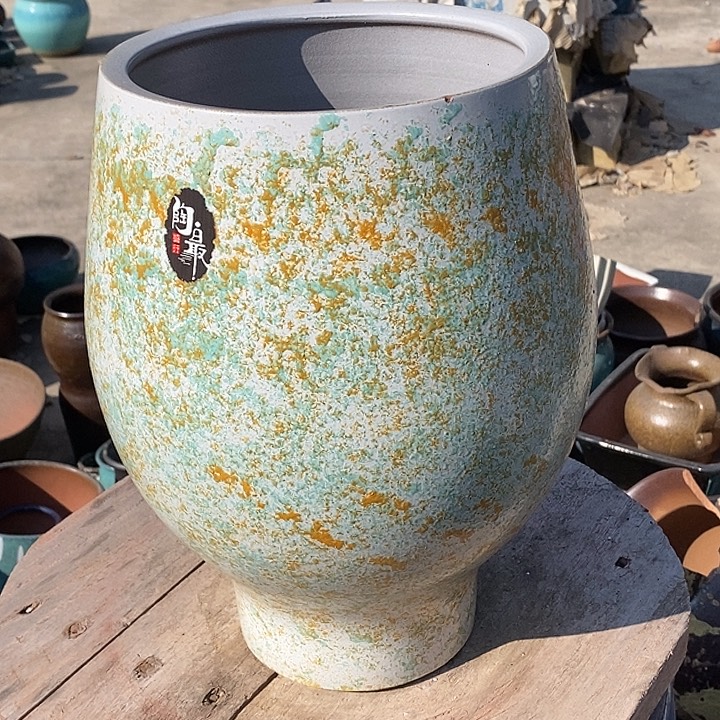 花盆紫砂口21高度33瑕疵