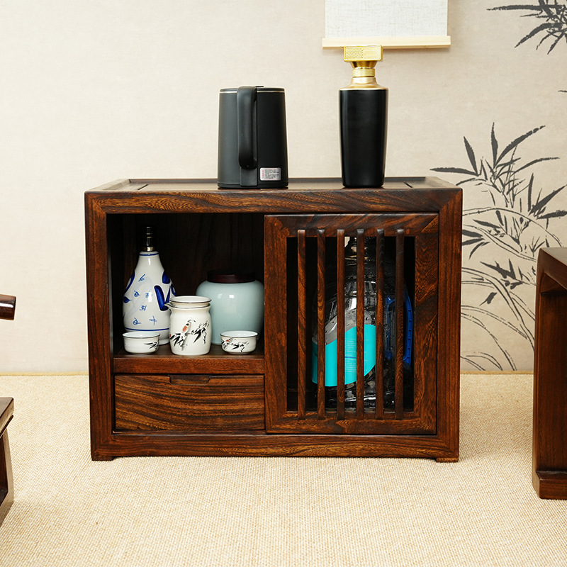 置物柜收纳盒茶边柜复古客厅民俗民风民俗新中式卯榫家用办公烧水