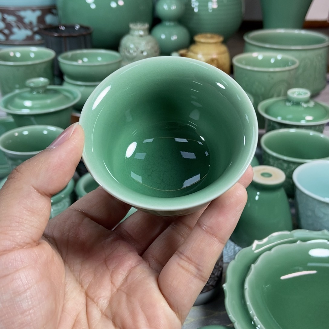 龙泉青瓷茶器主人杯^****^