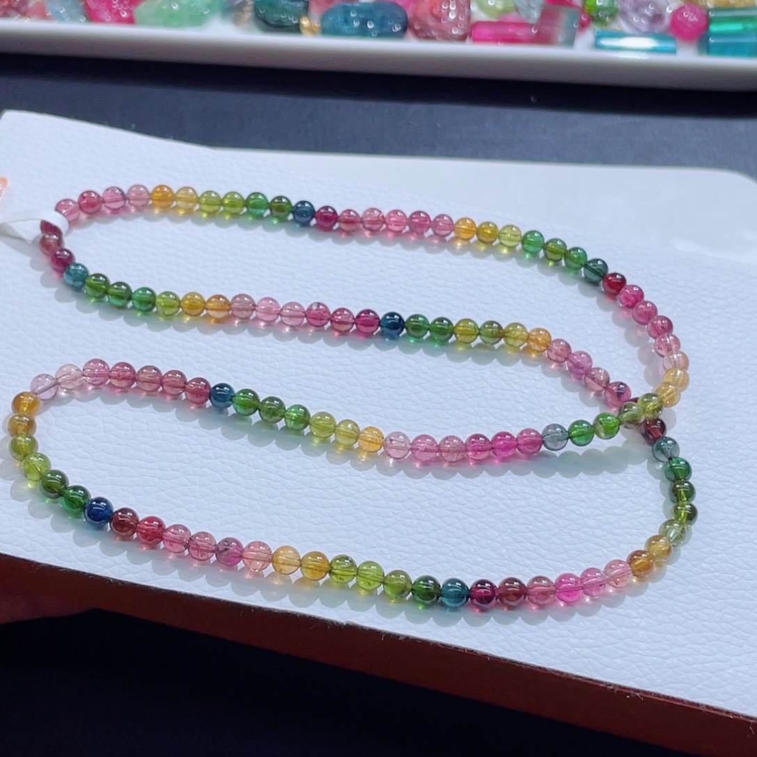 碧玺手链未镶嵌5mm