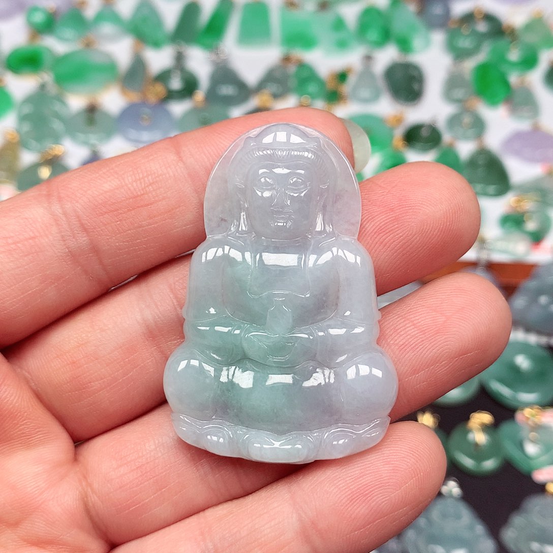 翡翠颈饰未镶嵌天然翡翠A货