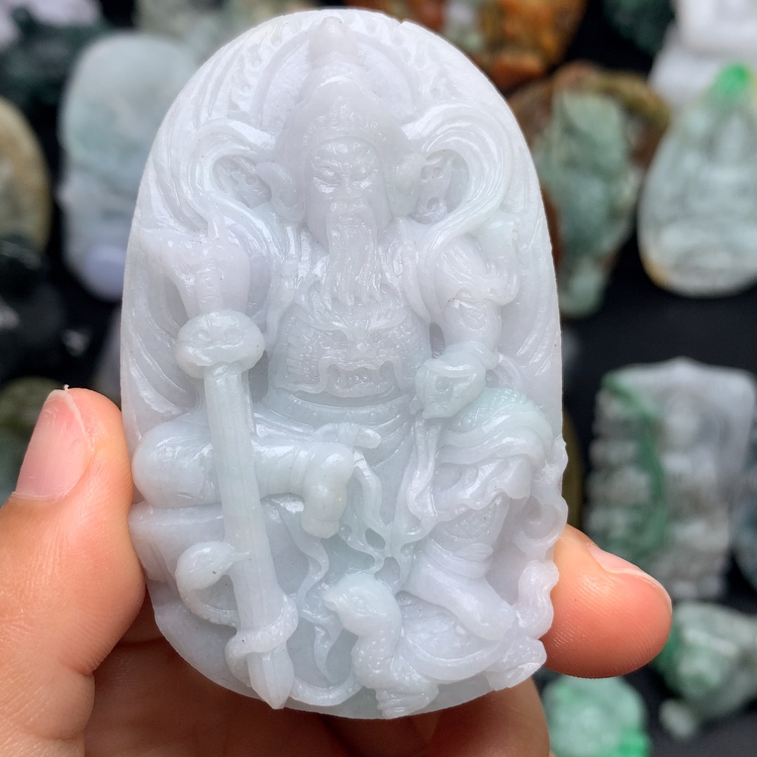 定制翡翠未镶嵌天然翡翠A货毛货抛光定制