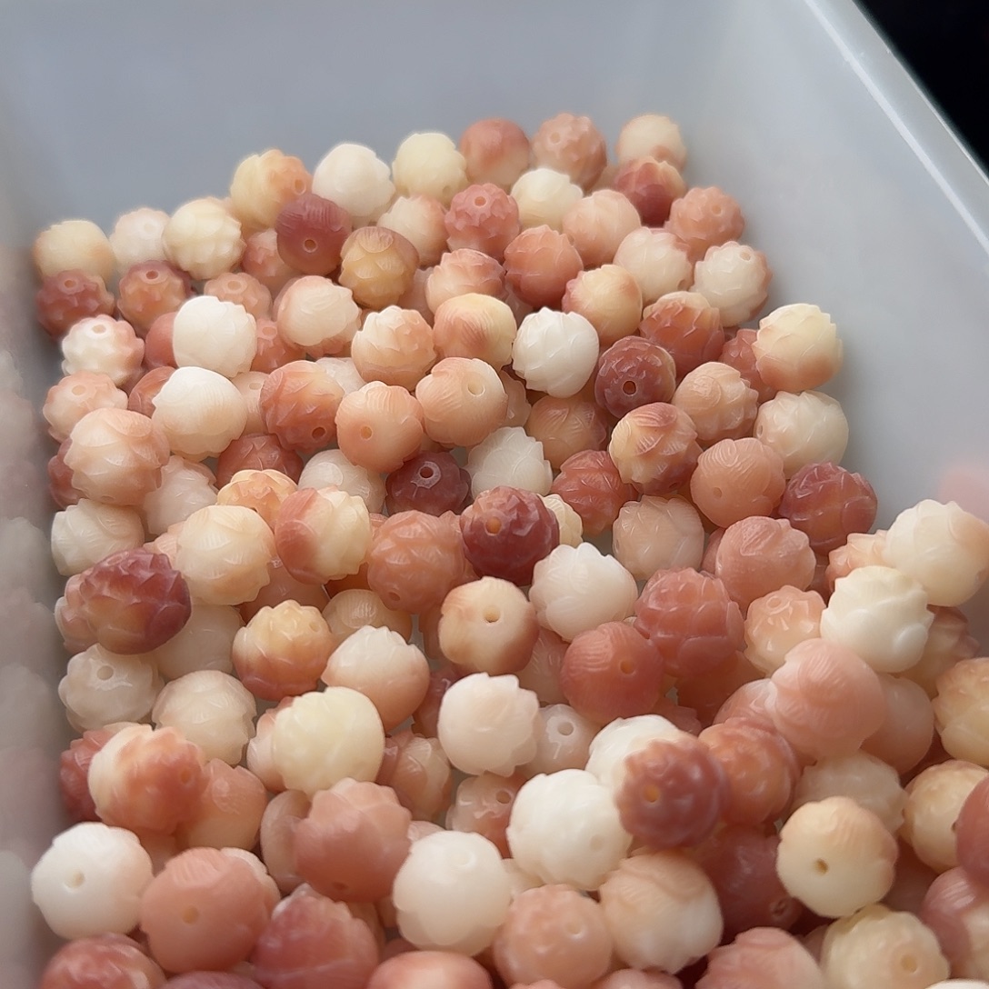 吊坠菩提根/象牙果20 颗微醺菩提莲花 12