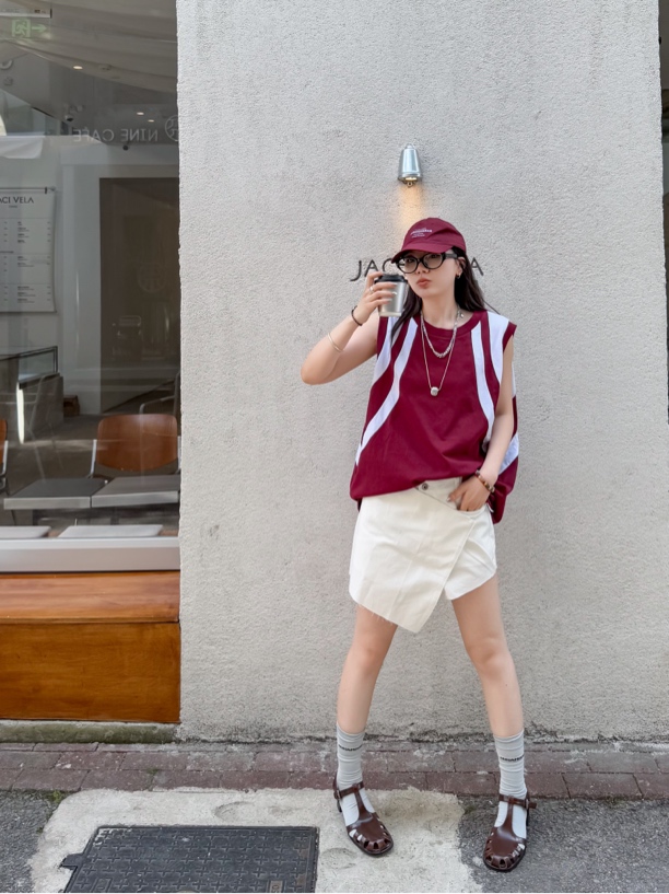 ANNAMOOER•设计师品牌撞色背心AM73B10