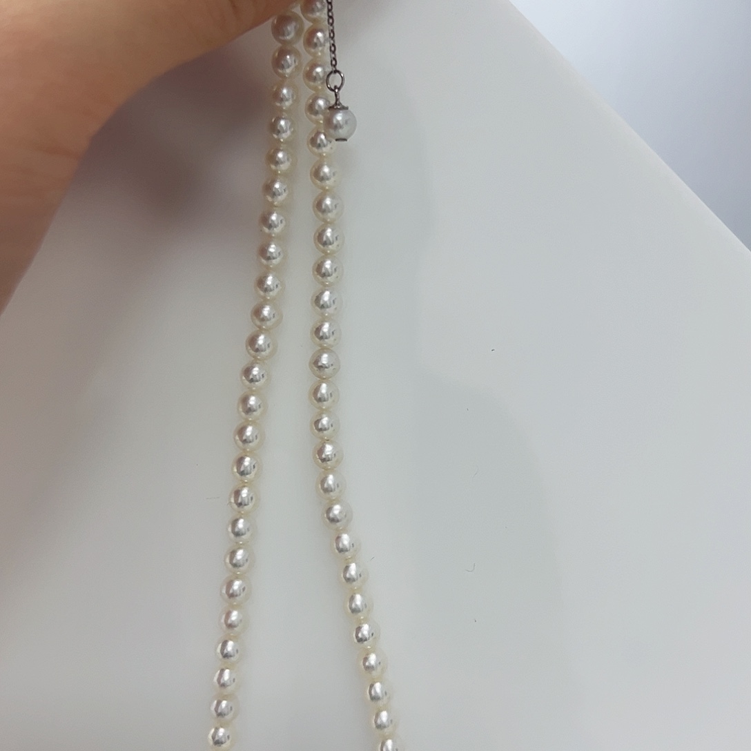 淡水珍珠项链银S925镶嵌d 022