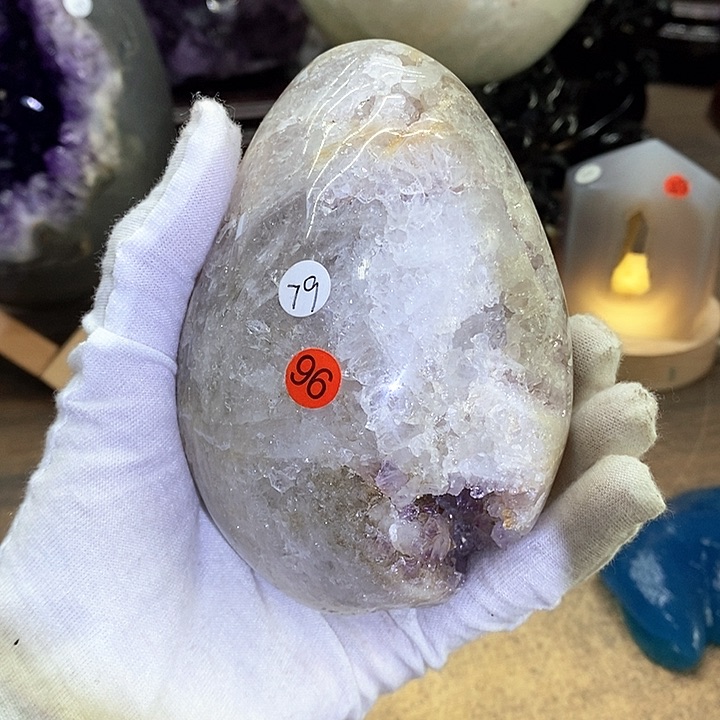 晶未镶嵌水晶96大漏龙蛋