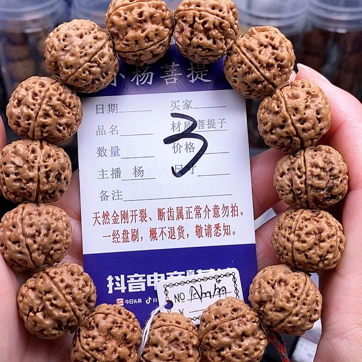 手串金刚菩提22扇面双龙