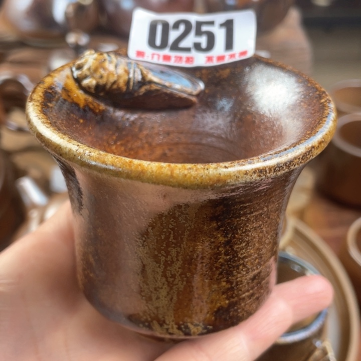 杯建水紫陶白泥柴烧杯