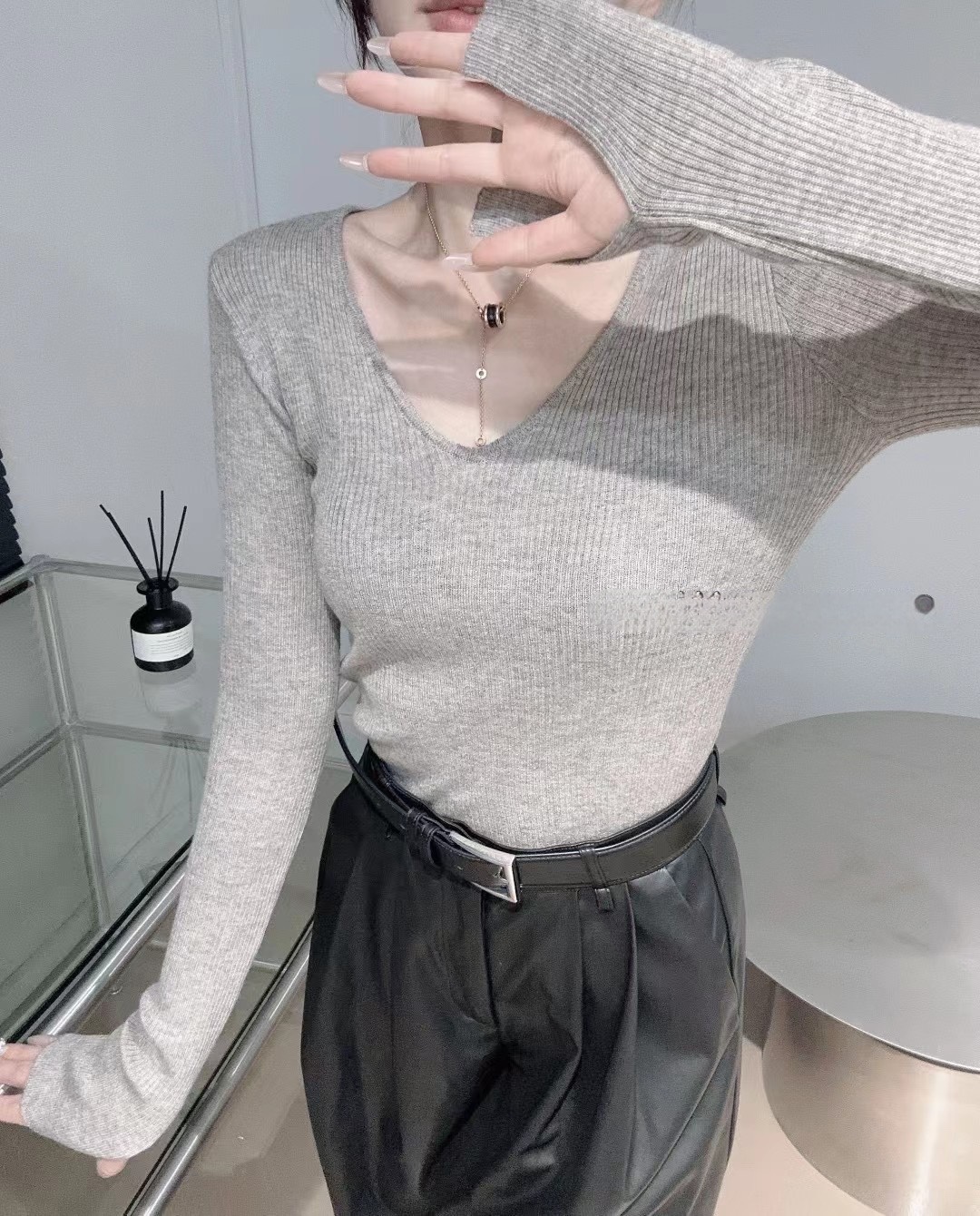 整单【26】——【30】U领长袖针织打底