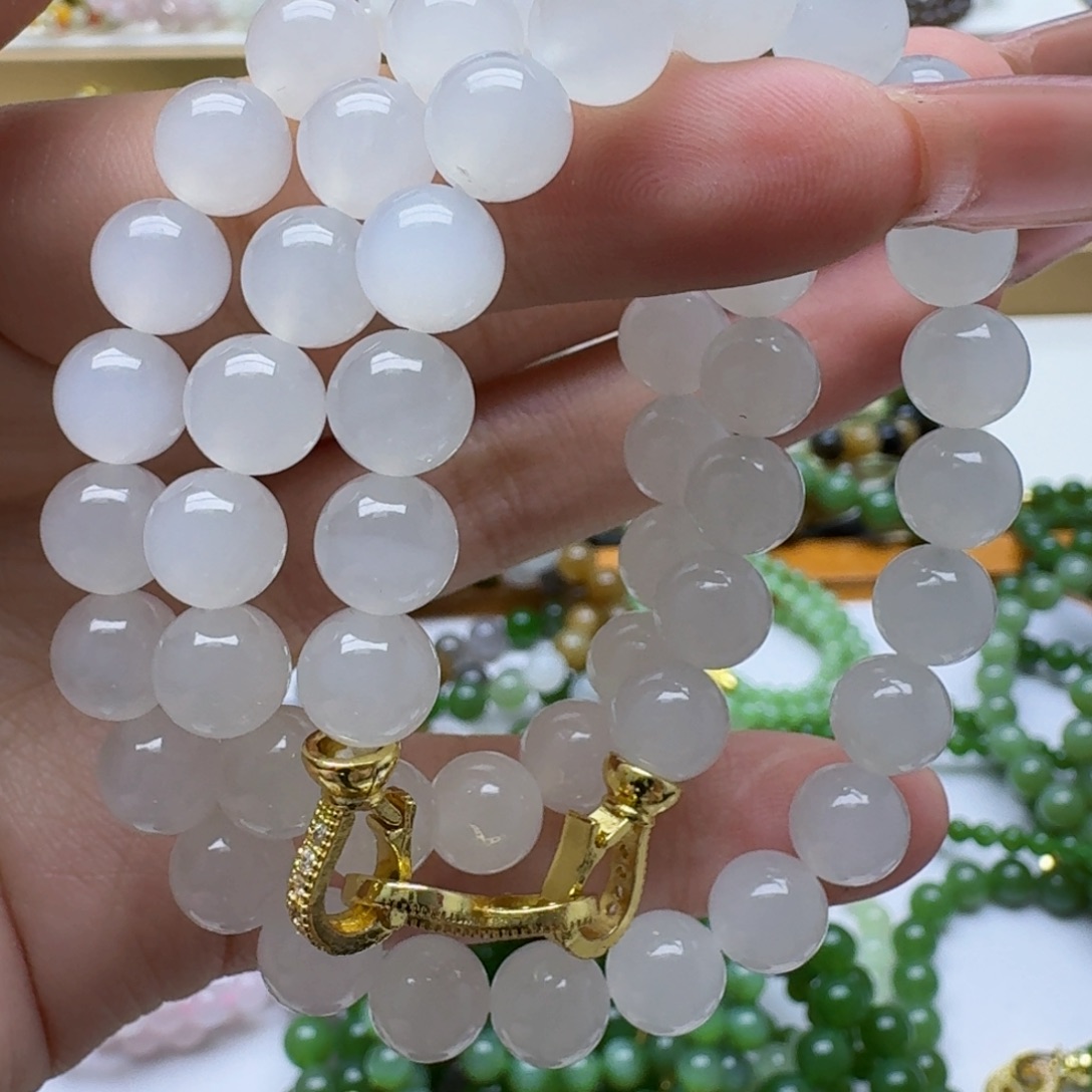 和田玉未镶嵌手链