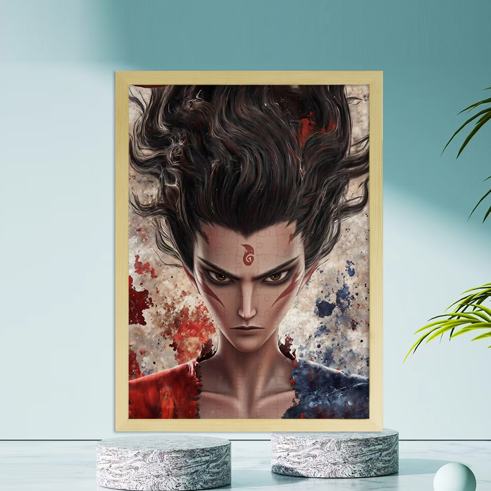 哪吒2魔童闹海平图有框高颜值儿童玩具男宝礼物成人500片木质拼图