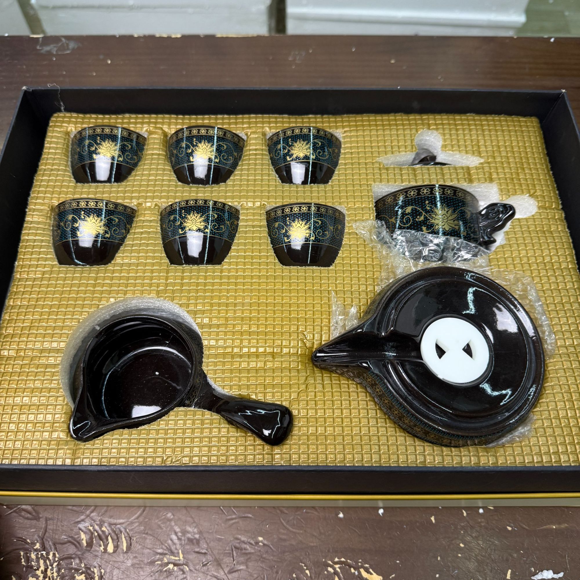 暗香繁花陶瓷自动茶具家用中式精美（无礼盒安全包装发货）