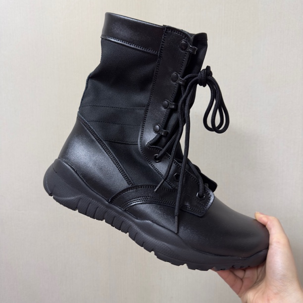 春夏高帮户外靴防风沙CQB男女同款轻便透气舒适微瑕疵黑色运动