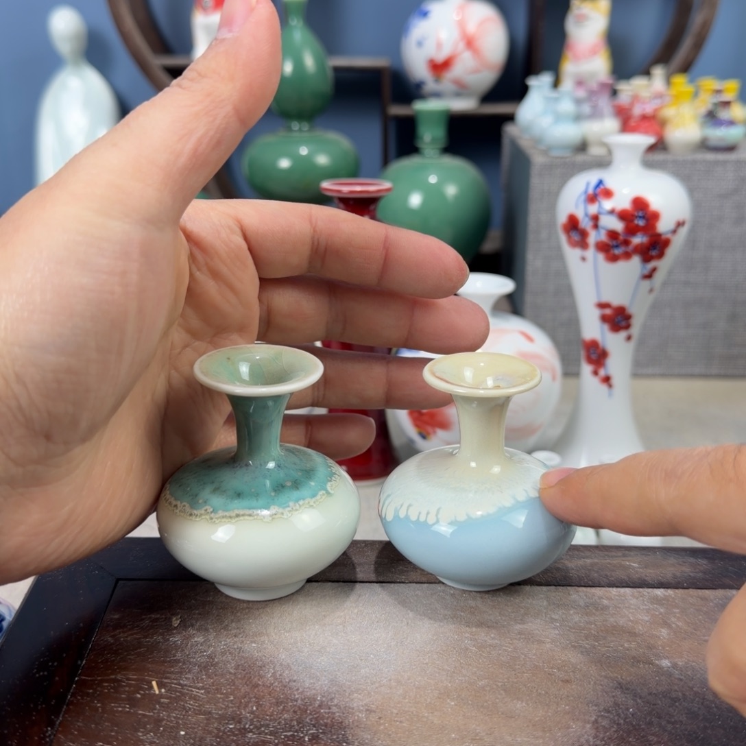 黯***魂陶瓷手工小花器摆件