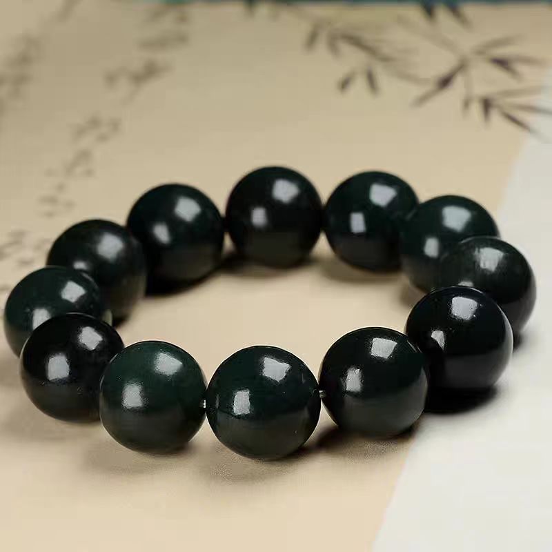 精美和田青玉手串