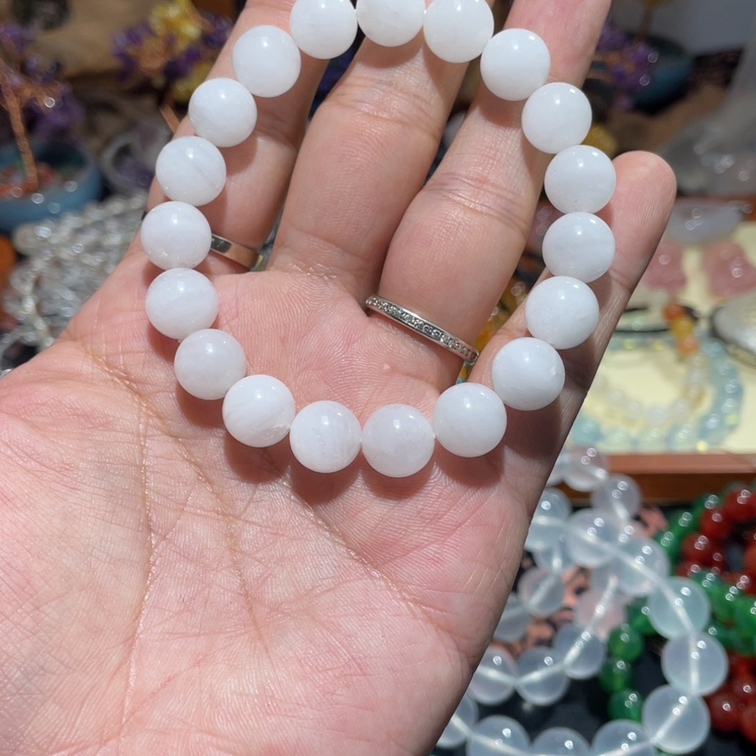 水晶手链未镶嵌白幽灵水晶 
