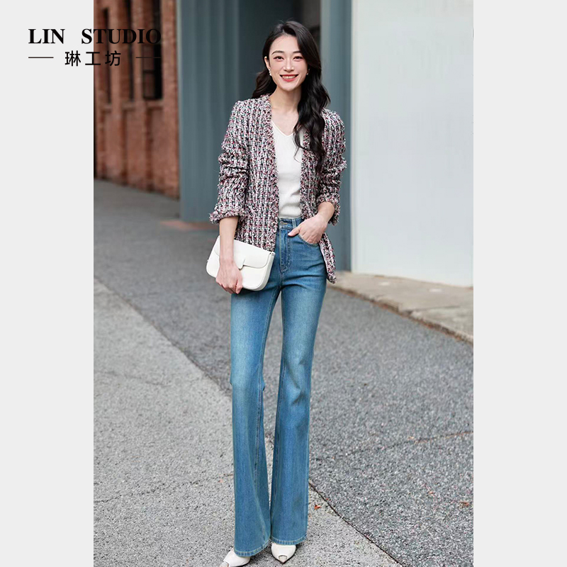 【限量款 英国LINTON艺术小香风】琳工坊“花繁”花色外套唐琳设计师