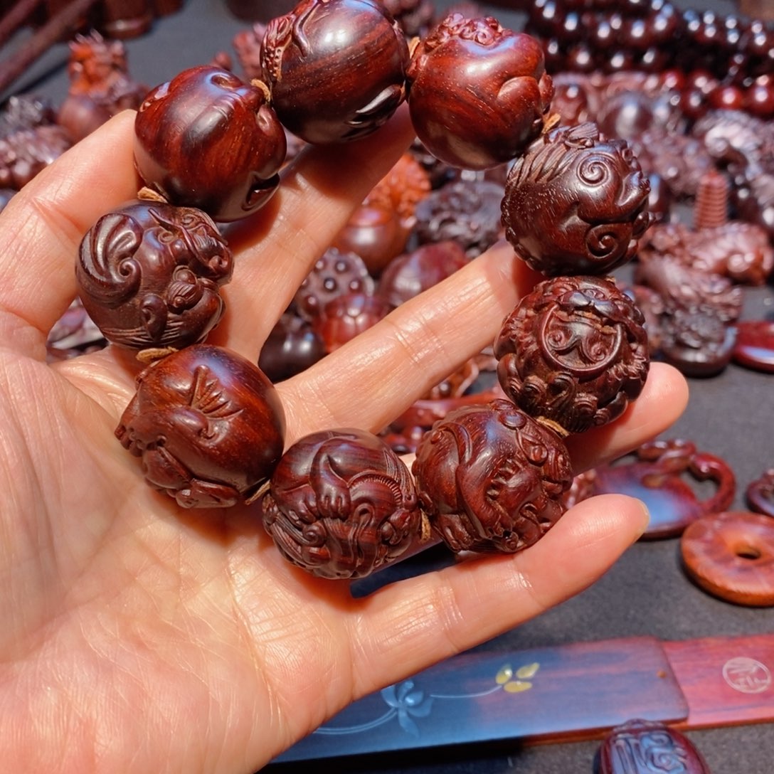 小叶紫檀手串/手链向**木印度小叶紫檀手串