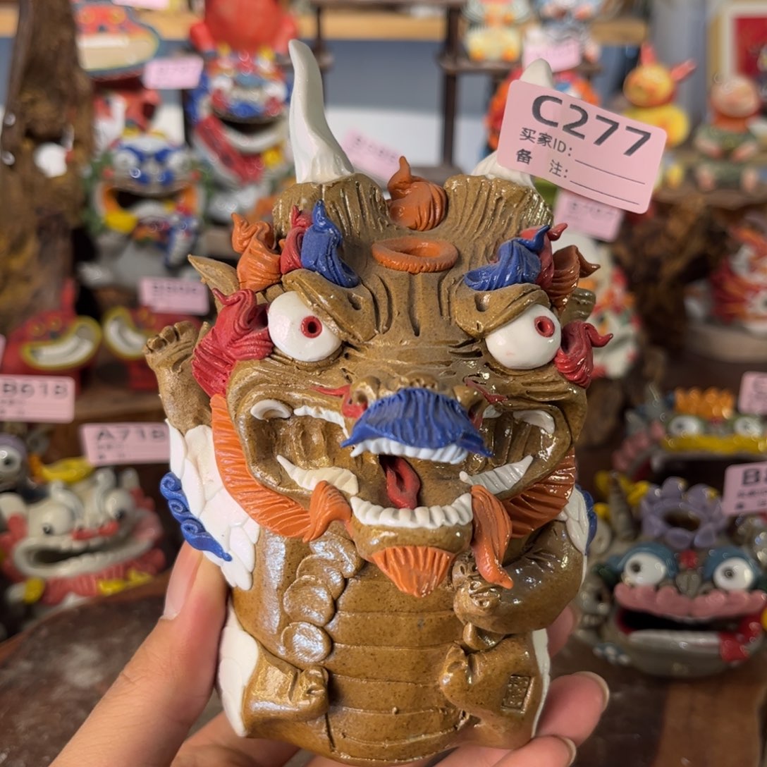 泥塑纯手工茶宠摆件