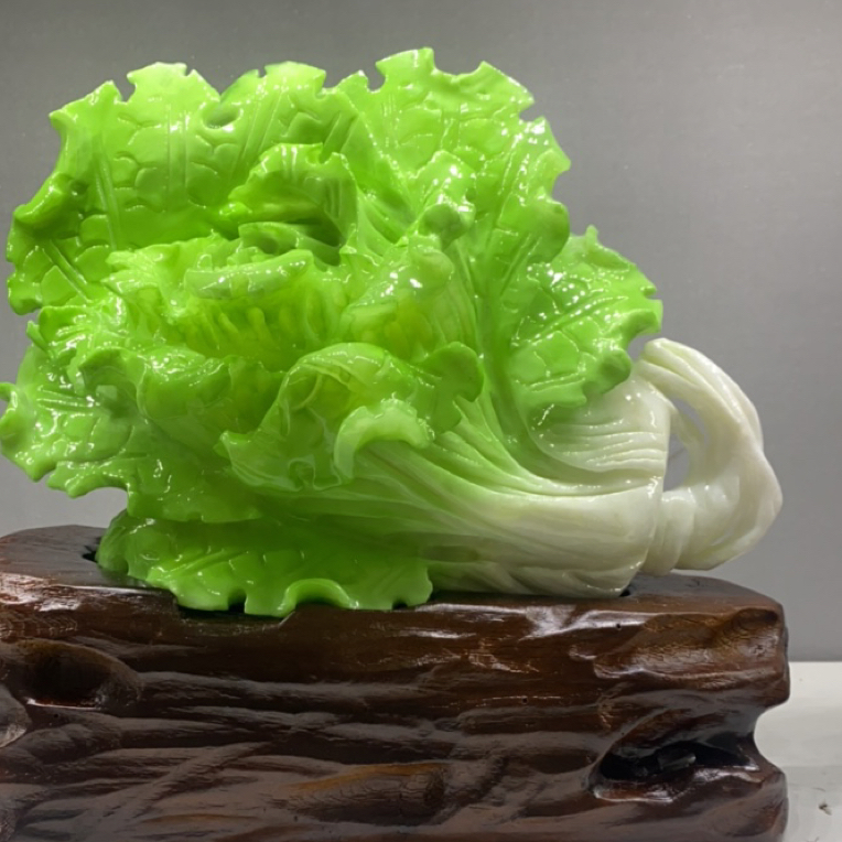 大白菜摆件家居摆件新房客厅装饰品手工貔貅麒麟创意大号玄关