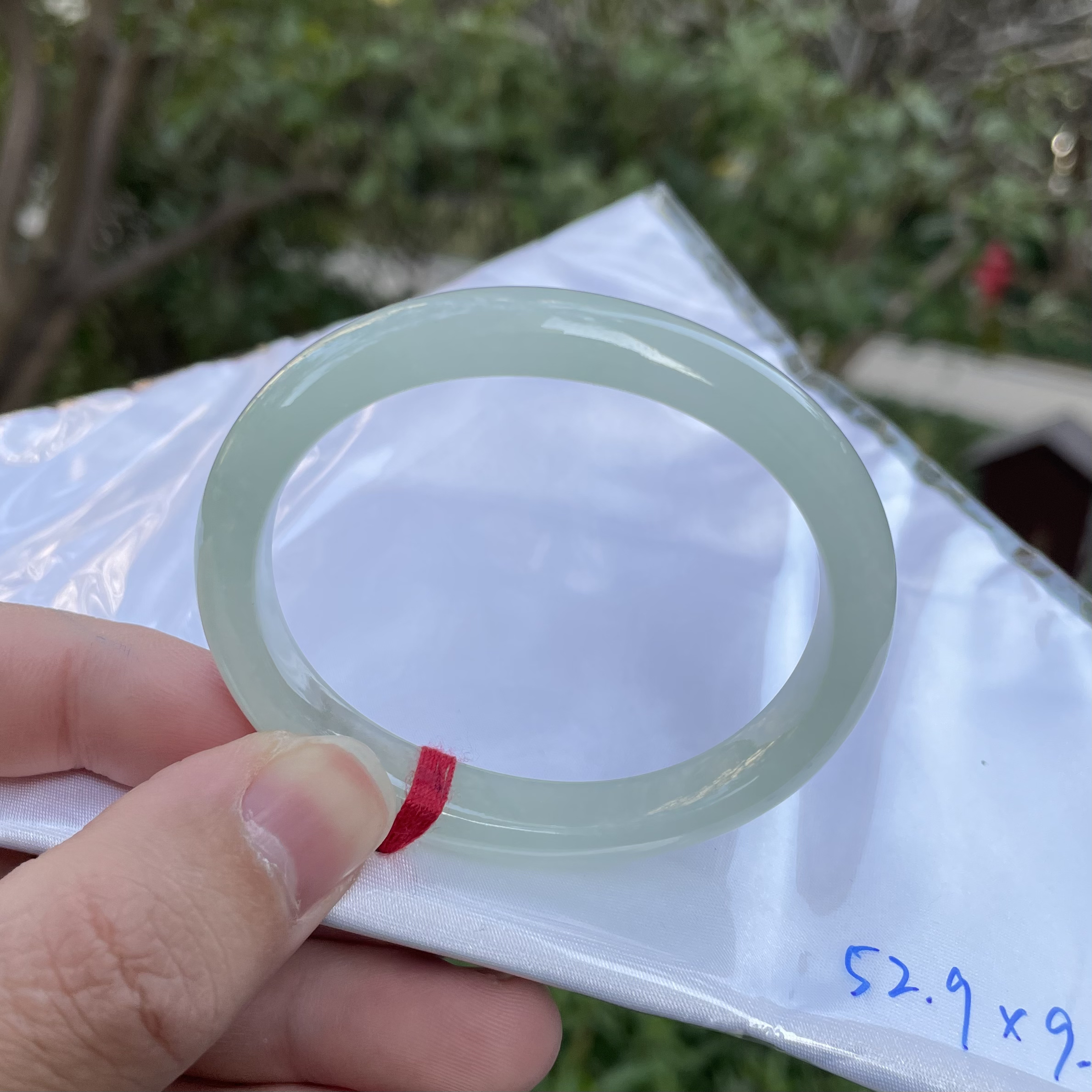 天然翡翠手镯 五十二圈口 贵妃