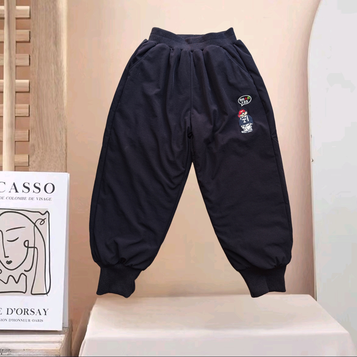 24102男女童冬季夹棉防风三防速干棉裤