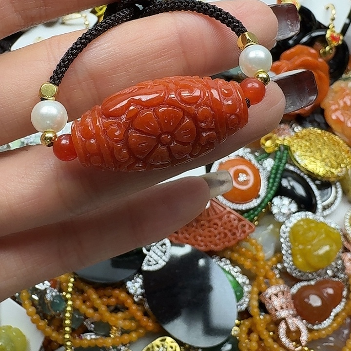 翡翠未镶嵌项链翡翠