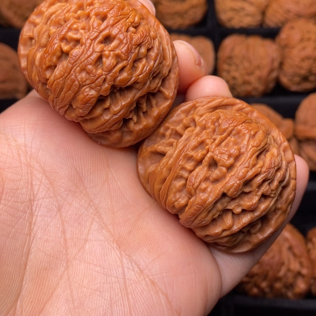 文玩核桃把件秦岭野生核桃