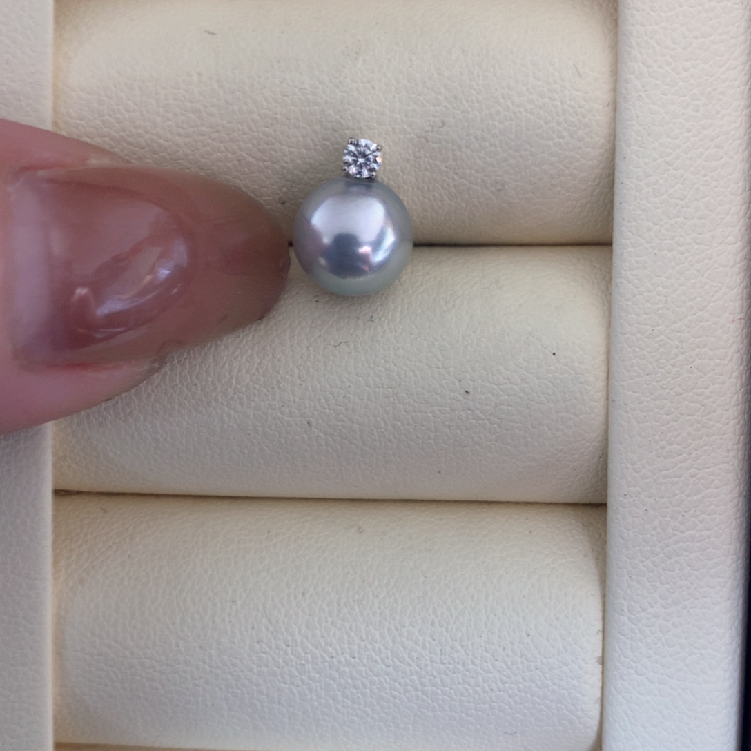 海水珍珠18K金镶嵌颈饰