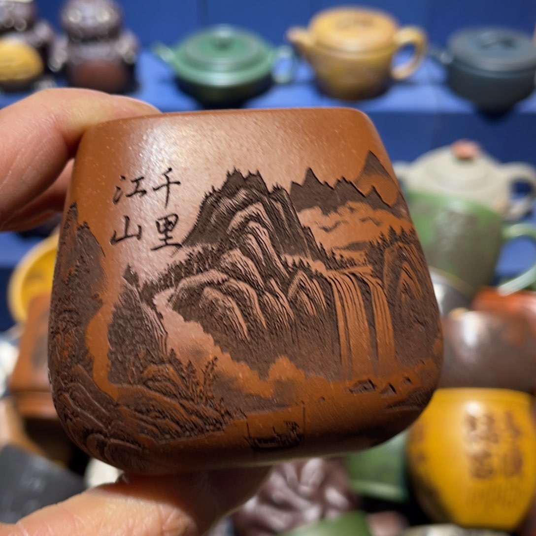 原矿紫砂手工主人杯