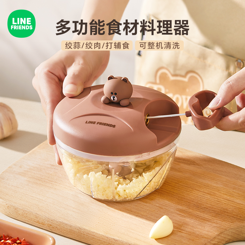 阪织屋LF手动捣蒜器-BROWN