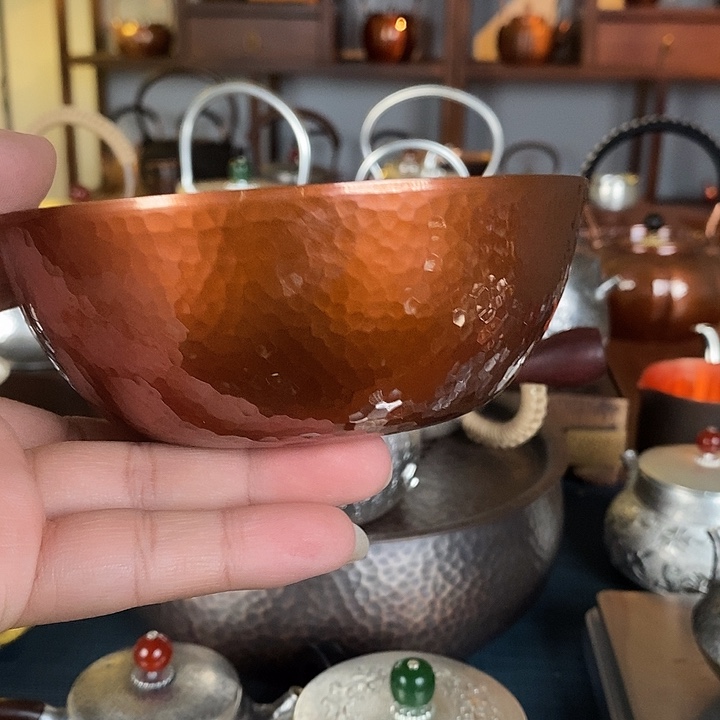 手工制作紫铜壶工艺