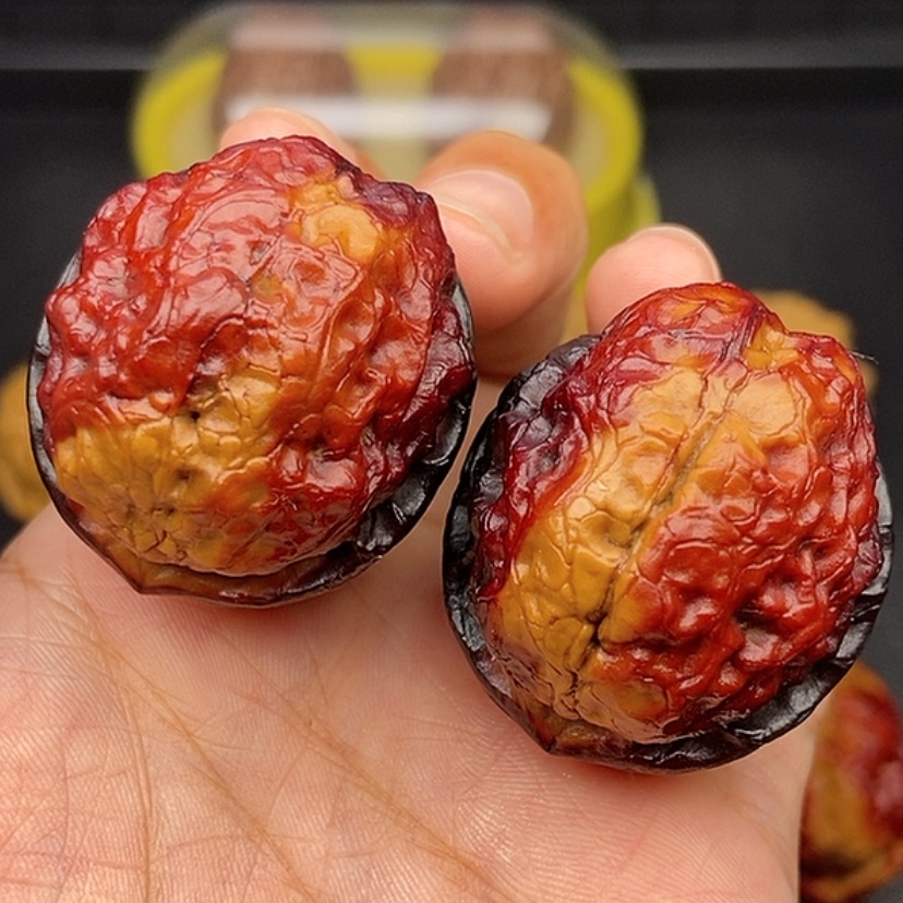 【闪购商品】文玩核桃把件42尺七彩至尊疙瘩包