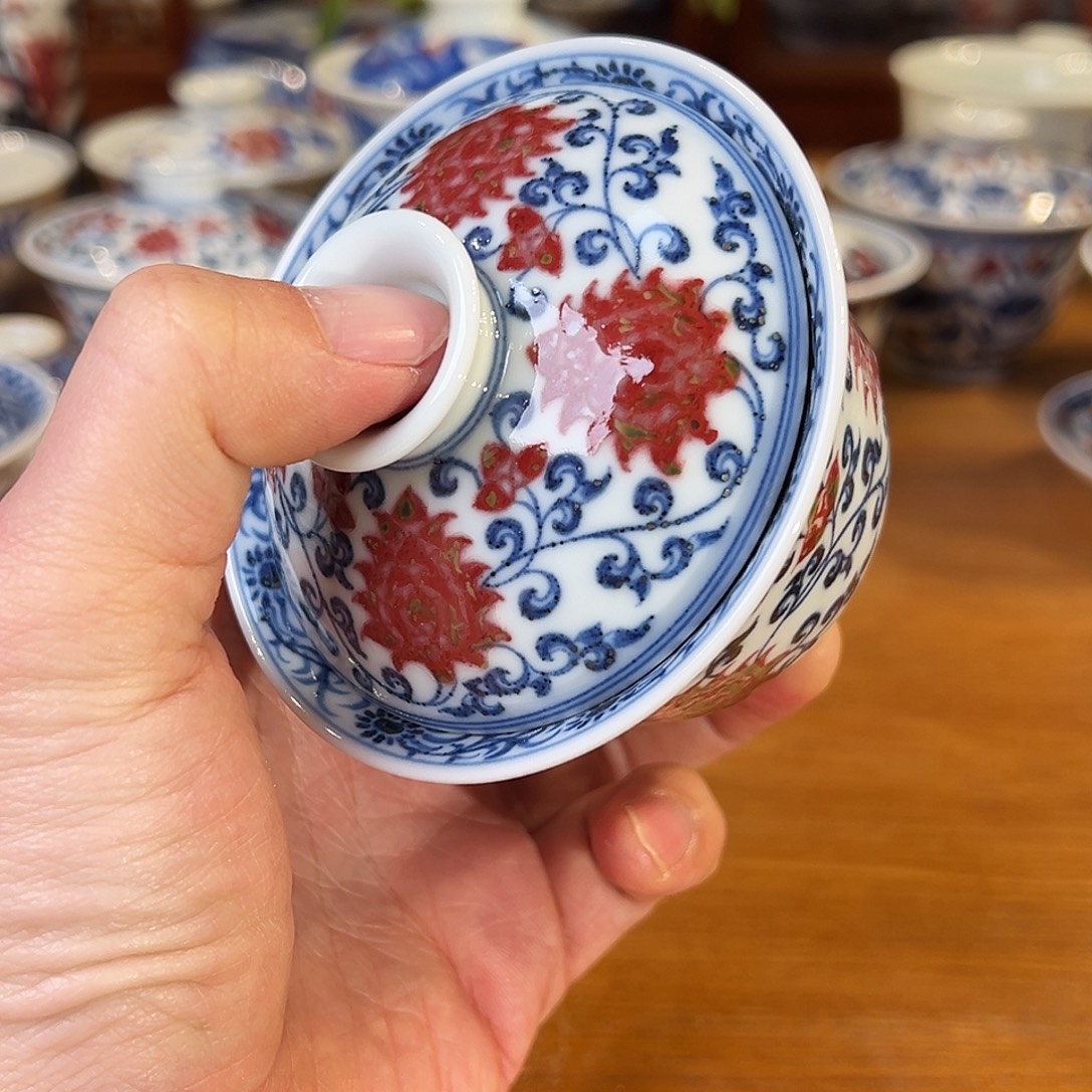 景德镇岚溪釉里红瓷器