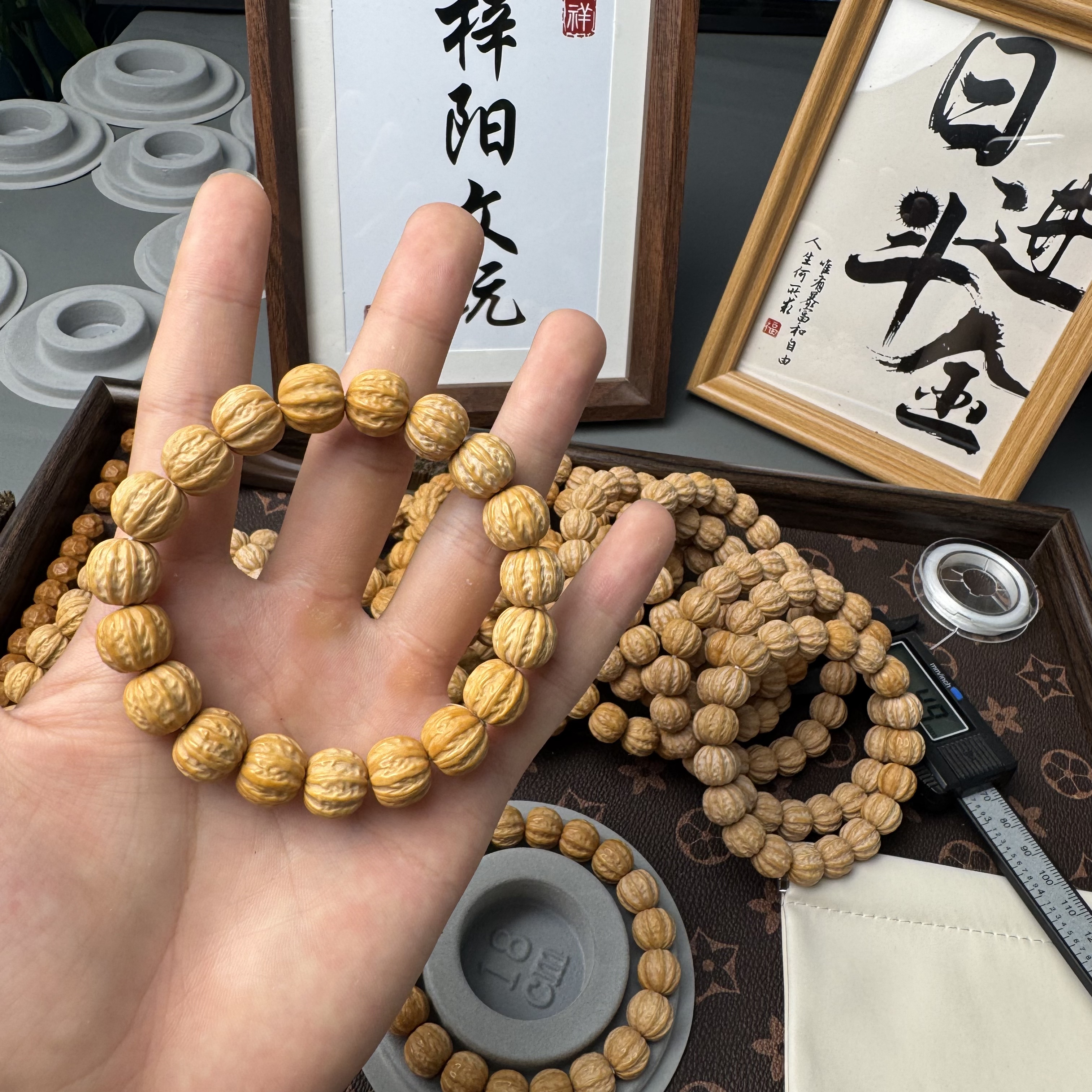 【梓阳 全品京八棱】无瑕疵无泡药原皮原色一条盘毕业